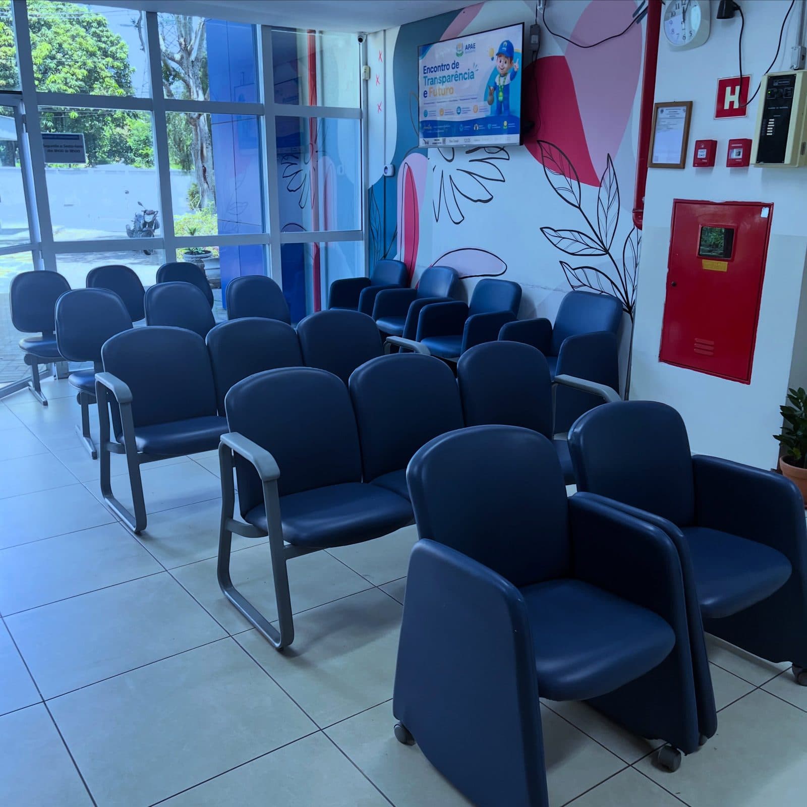 Recepção da APAE Barueri ganha 24 cadeiras estofadas, plantas e uniforme novo na primeira fase da humanização — foto 1
