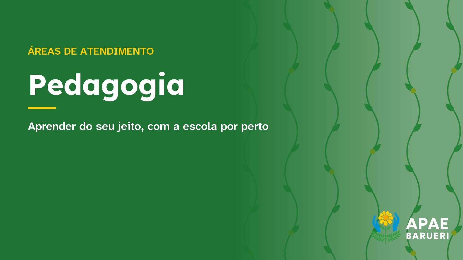 Pedagogia na APAE Barueri: aprender do seu jeito, com a escola por perto